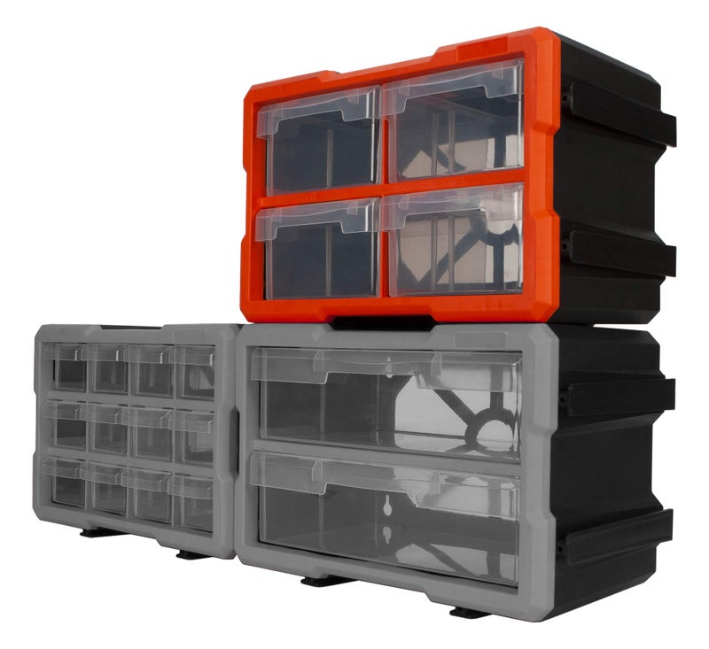 Performance Tool W5911 4-Drawer Interlocking Storage - Ideal for Organizing Tools and Hardware with Secure Interlocking System - Image 2